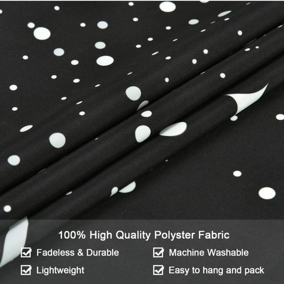 Tapestry Moon Phase Mountain Black and White Fabric Wall Hanging Art Decor - Picture 3 of 4